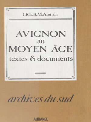 cover image of Avignon au Moyen Âge